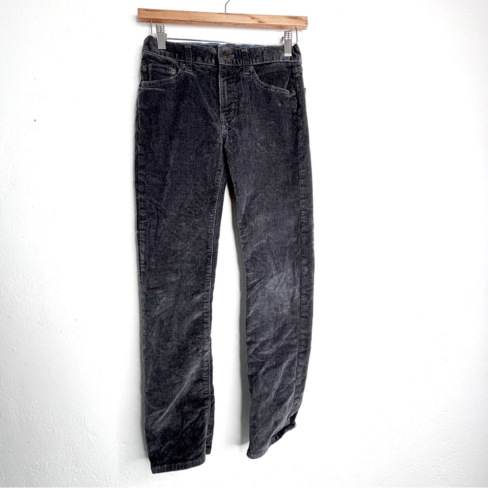 Crewcuts Stretch Straight Leg Corduroy Pants Gray Size 10 NWOT
